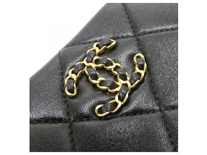 Timeless Borsa Chanel in pelle di agnello nera Nero - vista 4