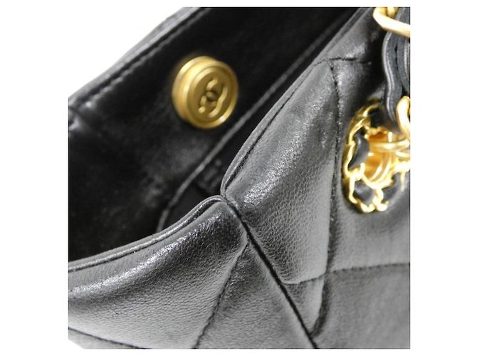 Timeless Borsa Chanel in pelle di agnello nera Nero - vista 5