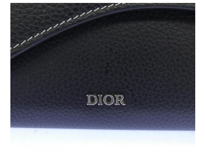 Portafoglio bi-fold nero Christian Dior - vista 3