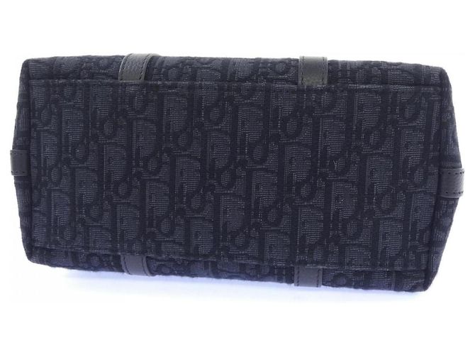 Borsa Weekend Christian Dior Dior Weekender 25 Oblique Jacquard Castaño Negro - vista 4