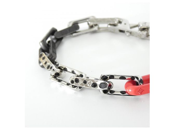 Bracciale Charm Louis Vuitton Nero Rosso - vista 2
