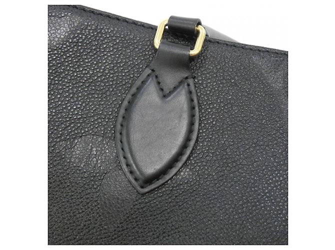 Borsa Louis Vuitton Monogram Empreinte OnTheGo MM Nero - vista 4
