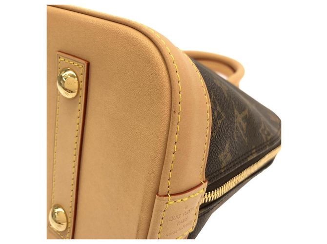 Borsa Louis Vuitton Monogram Alma PM Marrone Monogramma - vista 2