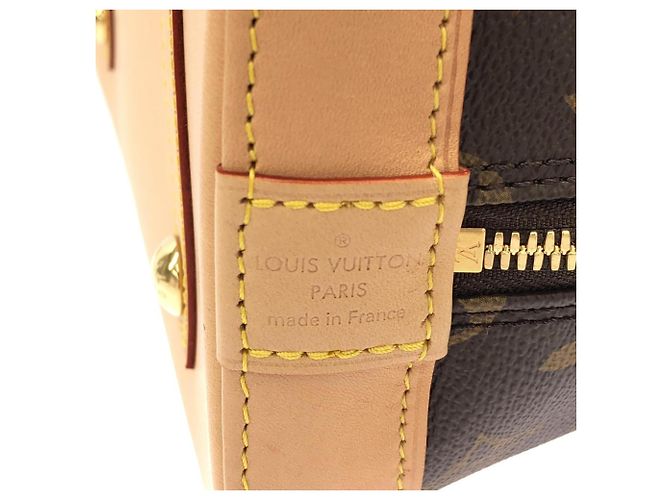 Borsa Louis Vuitton Monogram Alma PM Marrone Monogramma - vista 5