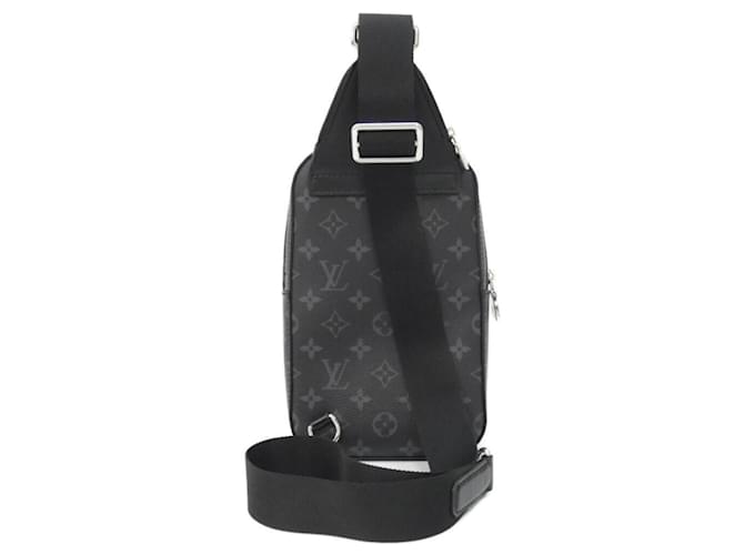 Louis Vuitton Monogram Eclipse Avenue Sling Bag PM Black - view 2