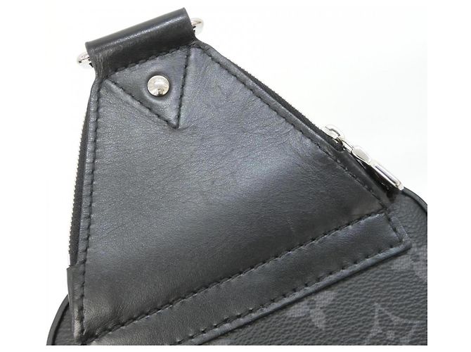 Louis Vuitton Monogram Eclipse Avenue Sling Bag PM Black - view 5