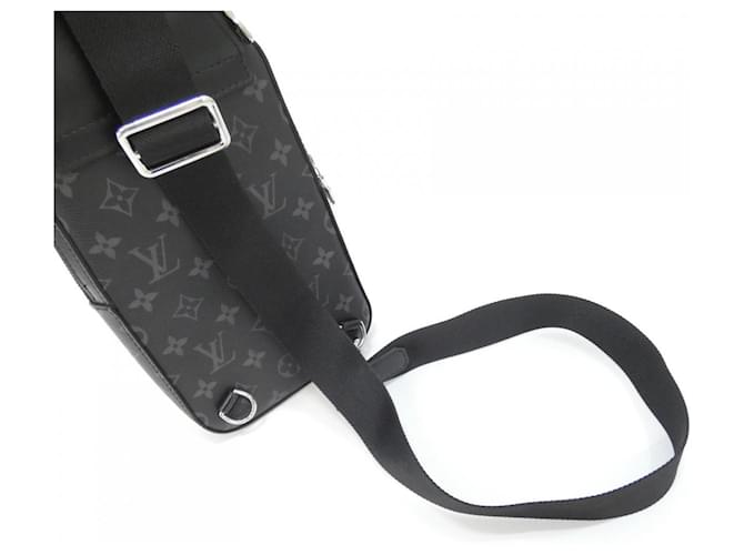 Louis Vuitton Monogram Eclipse Avenue Sling Bag PM Black - view 7