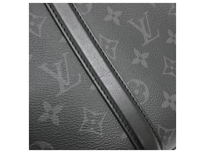 Borsa Louis Vuitton Monogram Eclipse Sac Plat Horizontal Zip Nero Monogramma - vista 4