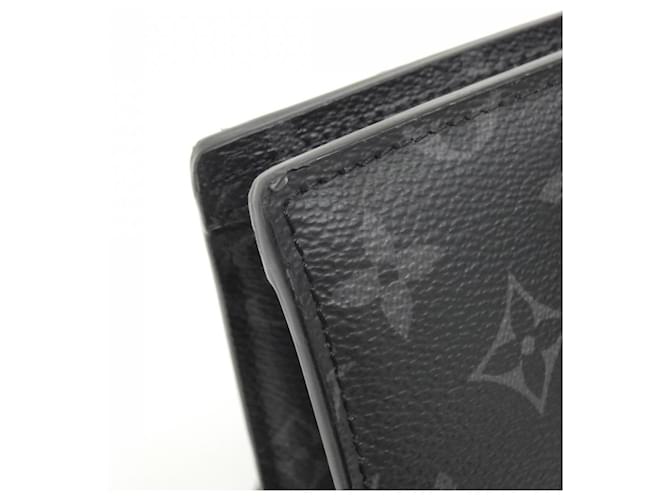 Borsa Louis Vuitton Monogram Eclipse Sac Plat Horizontal Zip Nero Monogramma - vista 5