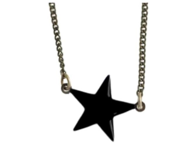 Isabel Marant Collana con Pendente a Stella Nero Argento - vista 4