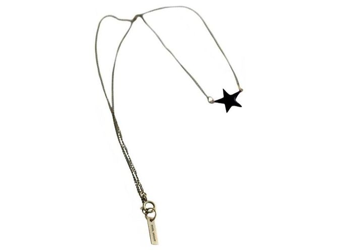 Isabel Marant Collana con Pendente a Stella Nero Argento - vista 5