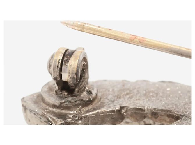 Chanel Strass-Brosche Silver Coco Mark A11A Silber - Ansicht 3