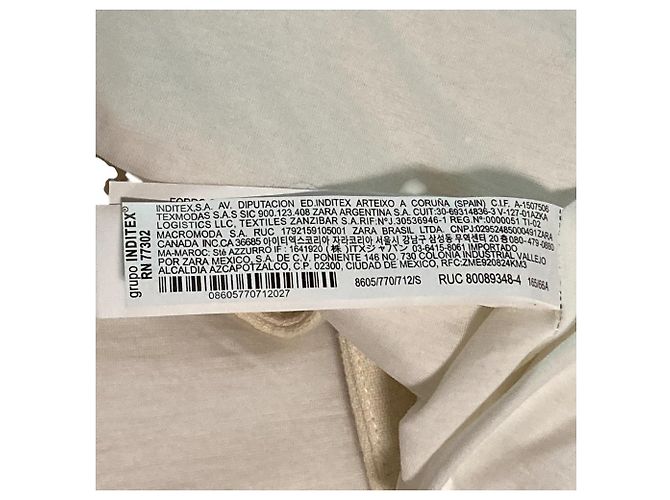 Autre Marque Abrigo de mezcla de lana ZARA ZW COLLECTION Crudo - vista 7