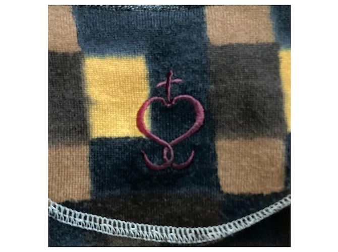 Autre Marque Strickjacke mit V-Ausschnitt und seitlicher Schräge Mehrfarben - Ansicht 4