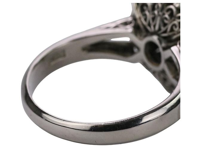 Autre Marque Anello in platino Pt900 e diamante fancy color Argento - vista 10