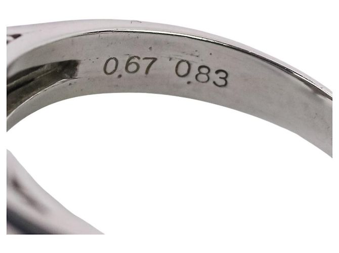 Autre Marque Anello in platino Pt900 e diamante fancy color Argento - vista 12