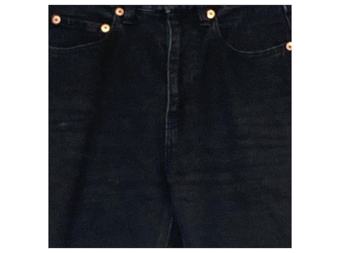 Autre Marque Pantalones vaqueros SERGE de bleu DOP FADE BLACK Negro - vista 3
