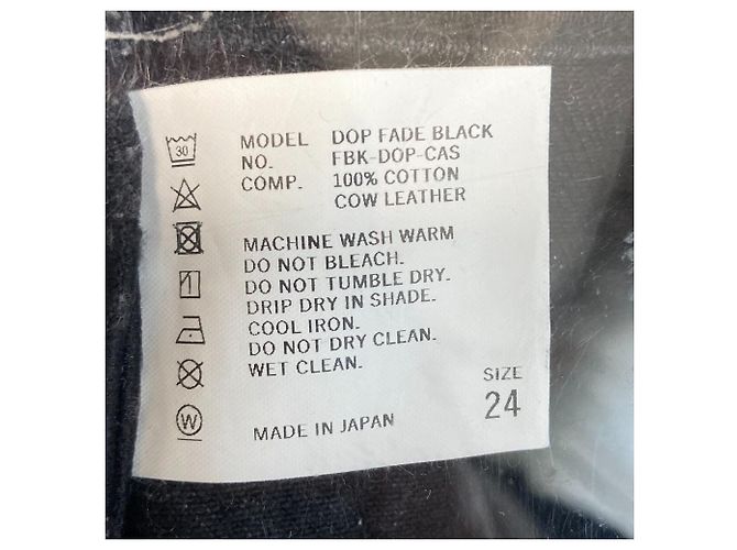 Autre Marque Pantalones vaqueros SERGE de bleu DOP FADE BLACK Negro - vista 5