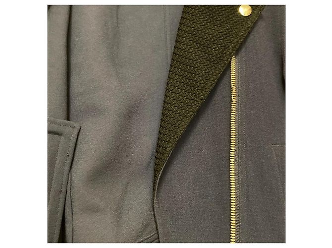 Autre Marque Chaqueta de cuero M/M ATTACHMENT Azul Azul marino - vista 4