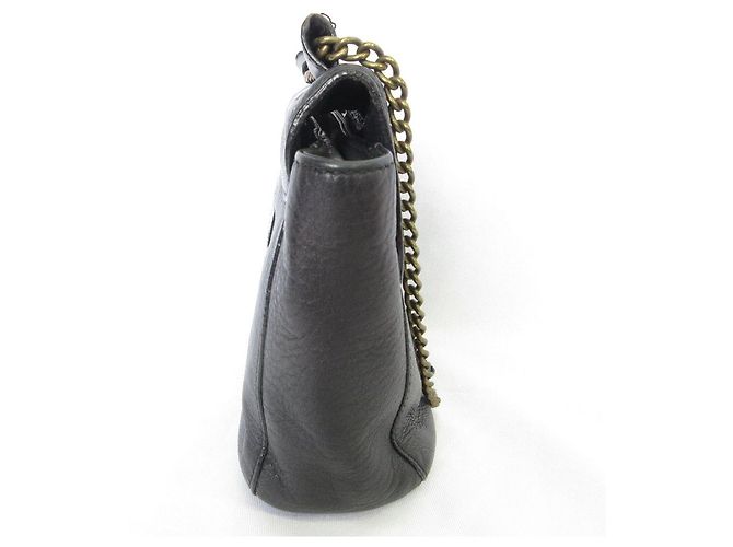 Autre Marque Borsa a tracolla J&M Davidson in pelle di vitello con catena Nero - vista 4