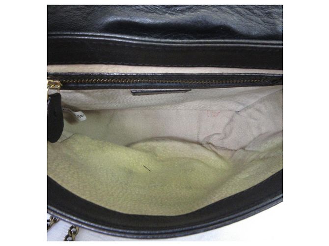 Autre Marque Borsa a tracolla J&M Davidson in pelle di vitello con catena Nero - vista 8