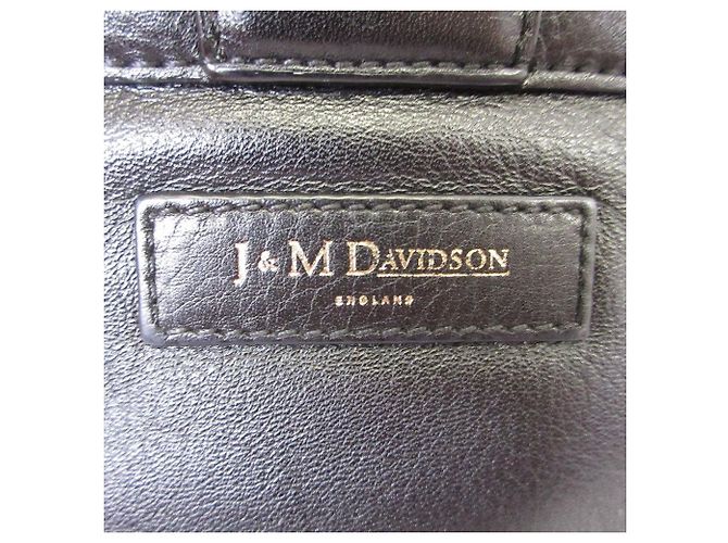 Autre Marque Borsa a tracolla J&M Davidson in pelle di vitello con catena Nero - vista 9