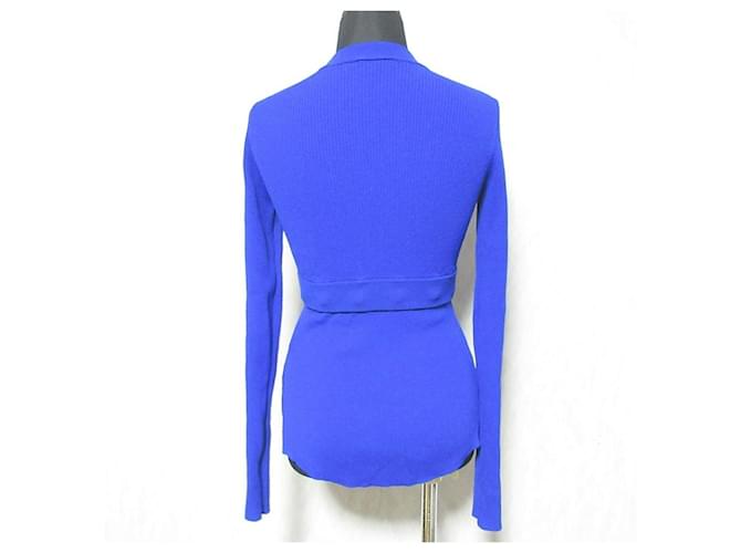 Autre Marque UN3D. 2WAY BASIC STRICKTOP Strickware Blau - Ansicht 2