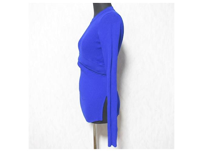 Autre Marque UN3D. 2WAY BASIC STRICKTOP Strickware Blau - Ansicht 3