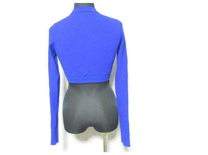 Autre Marque UN3D. 2WAY BASIC STRICKTOP Strickware Blau - Ansicht 5