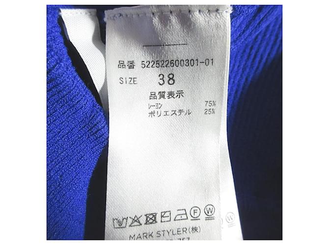 Autre Marque UN3D. 2WAY BASIC STRICKTOP Strickware Blau - Ansicht 8