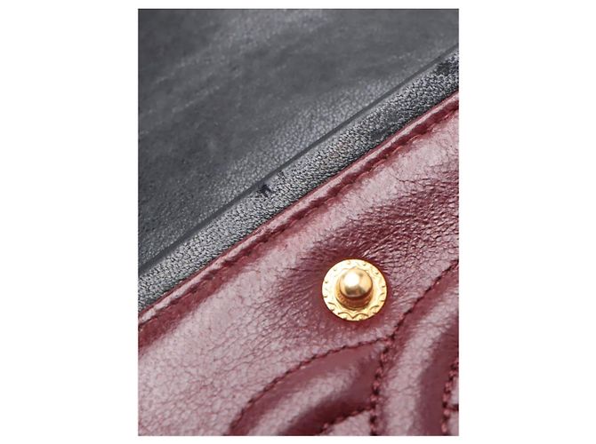 Chanel Schwarze Vintage 1991 Classic Double Flap Tasche aus Lammleder, Größe medium - Ansicht 3