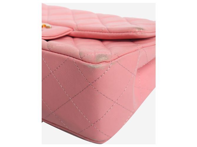 Chanel Pink 2019 mini rectangle Lammleder Classic Single Flap Tasche - Ansicht 6