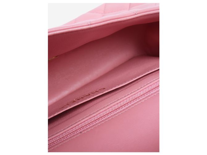 Chanel Pink 2019 mini rectangle Lammleder Classic Single Flap Tasche - Ansicht 7