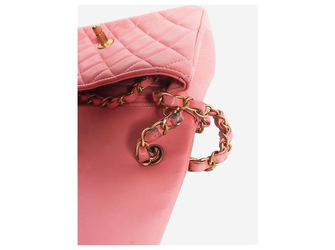 Chanel Pink 2019 mini rectangle Lammleder Classic Single Flap Tasche - Ansicht 8