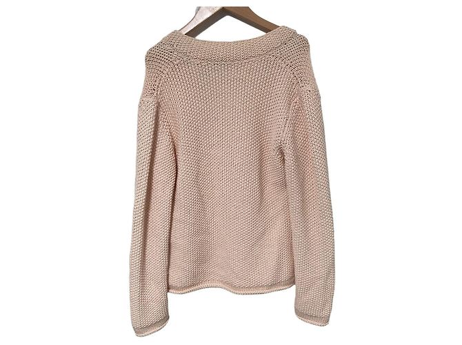 Autre Marque Cárdigan de punto de algodón FABIANA FILIPPI Beige - vista 2