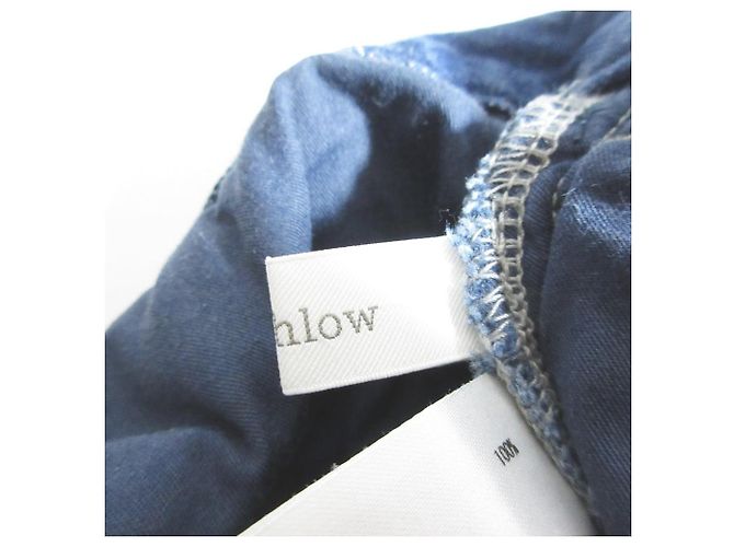 Autre Marque Roughlow Jeanshose mit Fransen Blau - Ansicht 7