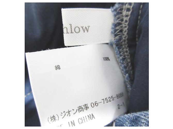 Autre Marque Roughlow Jeanshose mit Fransen Blau - Ansicht 8