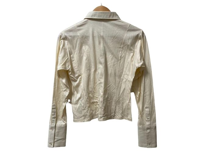 Autre Marque Camicia a maniche lunghe Satoru Sasaki Beige Crudo - vista 3