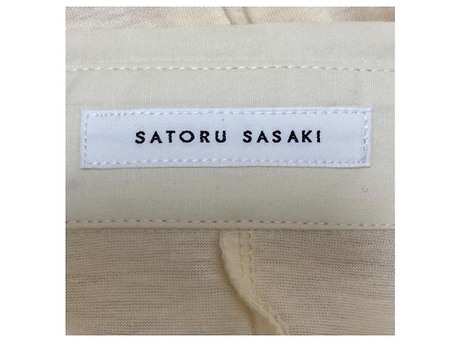 Autre Marque Camicia a maniche lunghe Satoru Sasaki Beige Crudo - vista 4