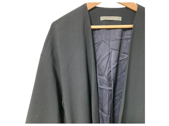 Abrigo sin cuello Theory luxe VERSA ELIZABETTA Azul Azul marino - vista 3