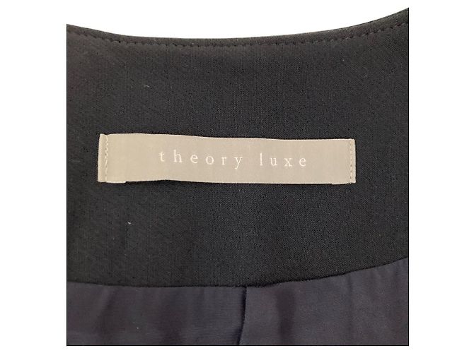 Abrigo sin cuello Theory luxe VERSA ELIZABETTA Azul Azul marino - vista 5