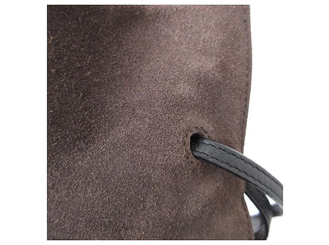 Autre Marque Sac à bandoulière en daim All Saints FREEDOM BUCKET Marron - vue 18