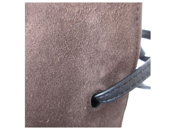 Autre Marque Sac à bandoulière en daim All Saints FREEDOM BUCKET Marron - vue 19