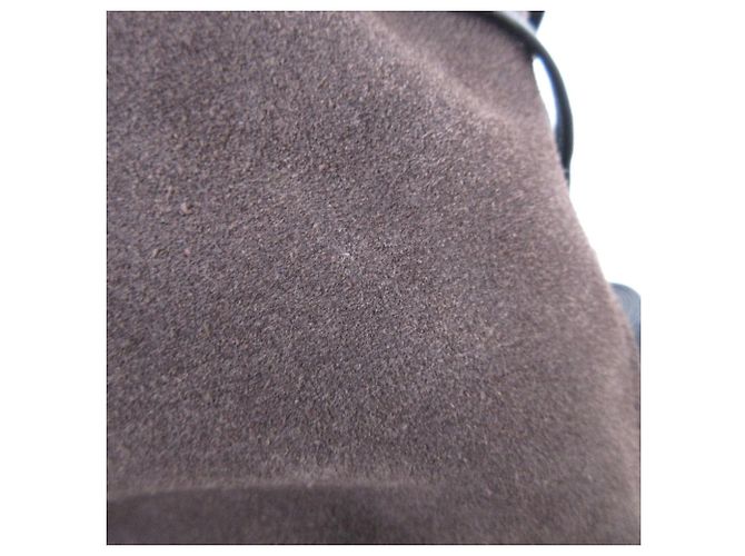 Autre Marque Sac à bandoulière en daim All Saints FREEDOM BUCKET Marron - vue 20