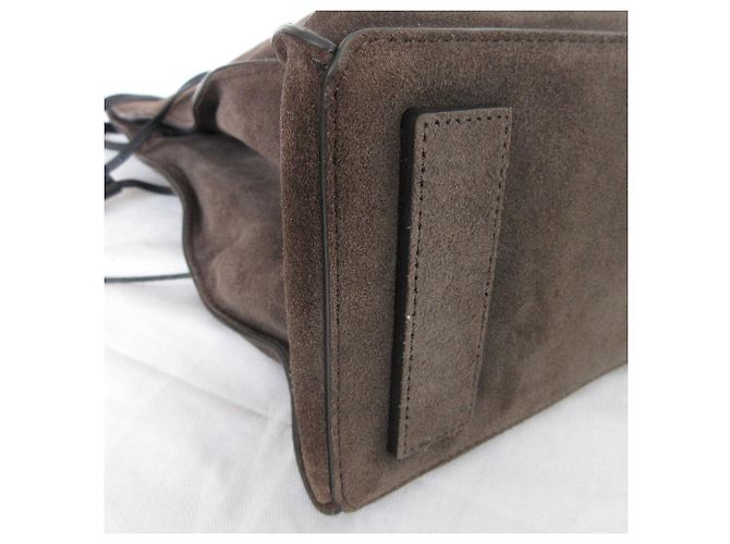 Autre Marque Sac à bandoulière en daim All Saints FREEDOM BUCKET Marron - vue 6