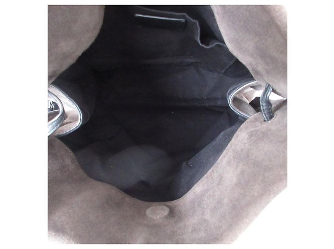 Autre Marque Sac à bandoulière en daim All Saints FREEDOM BUCKET Marron - vue 7