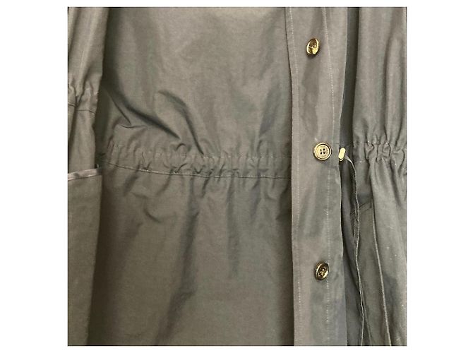 Autre Marque OLD ENGLAND Cappotto lungo con cappuccio e coulisse Blu - vista 4