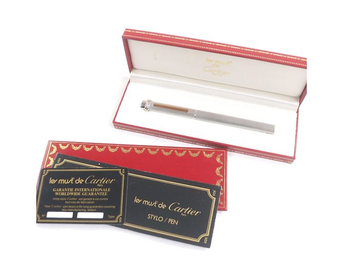 Penna a sfera Cartier Trinity Argento e Oro D'oro - vista 2