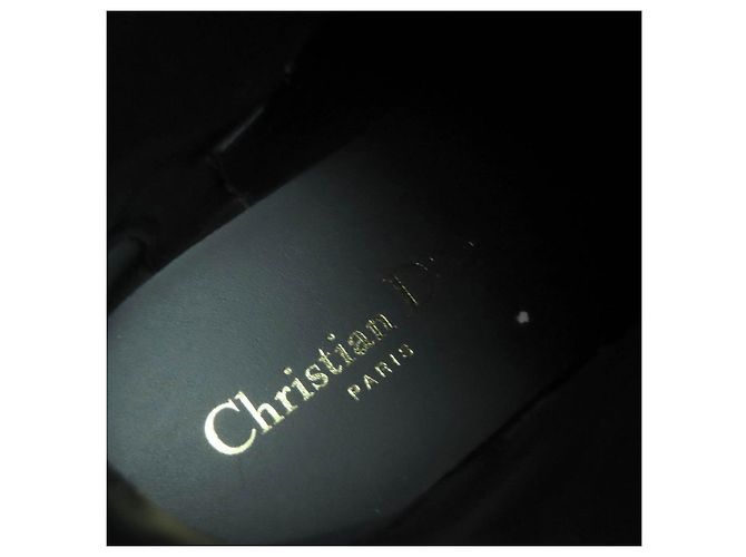 Stivaletti in pelle Christian Dior DIOR EMPREINTE Nero - vista 11