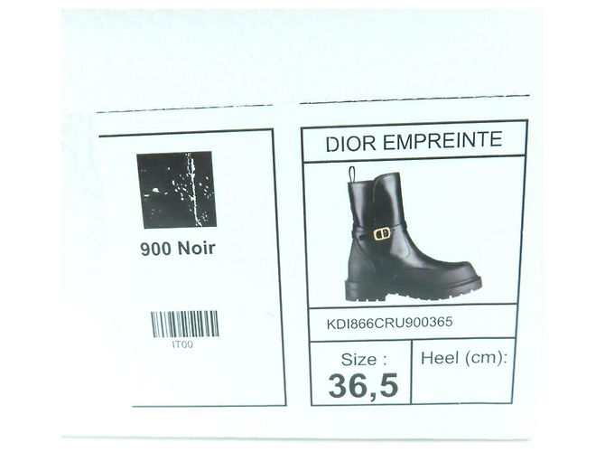 Stivaletti in pelle Christian Dior DIOR EMPREINTE Nero - vista 14